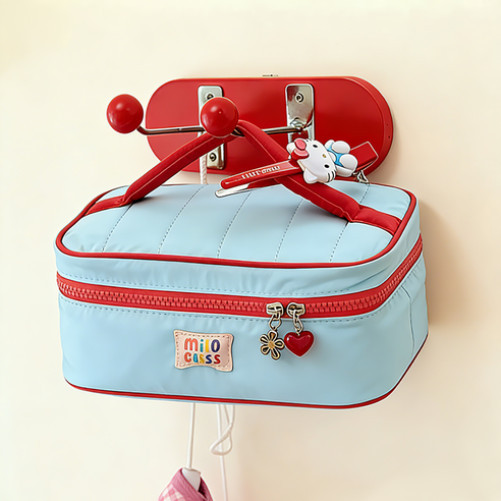 Waterproof cosmetic organizer travel pouch