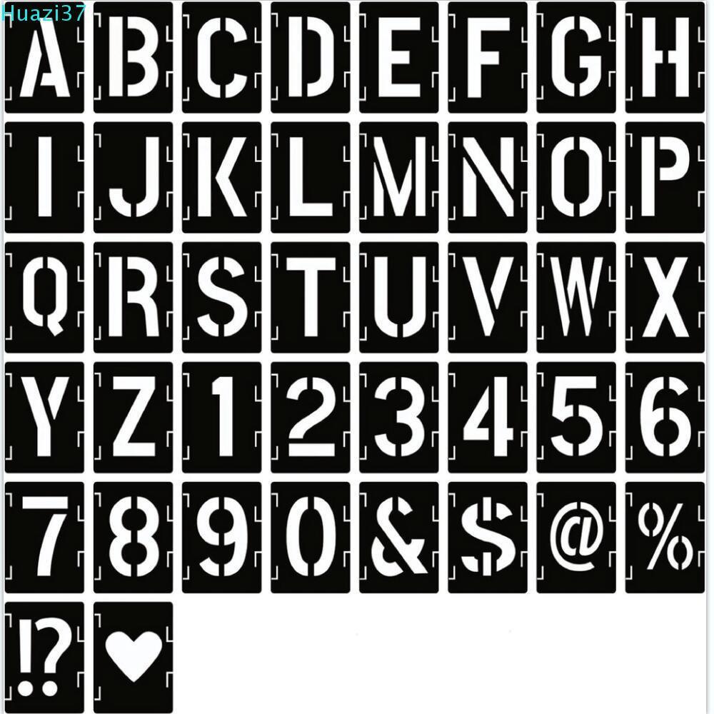 COME Letter Stencils, ลายฉลุตัวเลขขนาดใหญ่สําหรับภาพวาด, สําหรับตัวอักษรประตู 2/3/4/5 นิ้วตัวอักษรวาดแม่แบบ DIY craft
