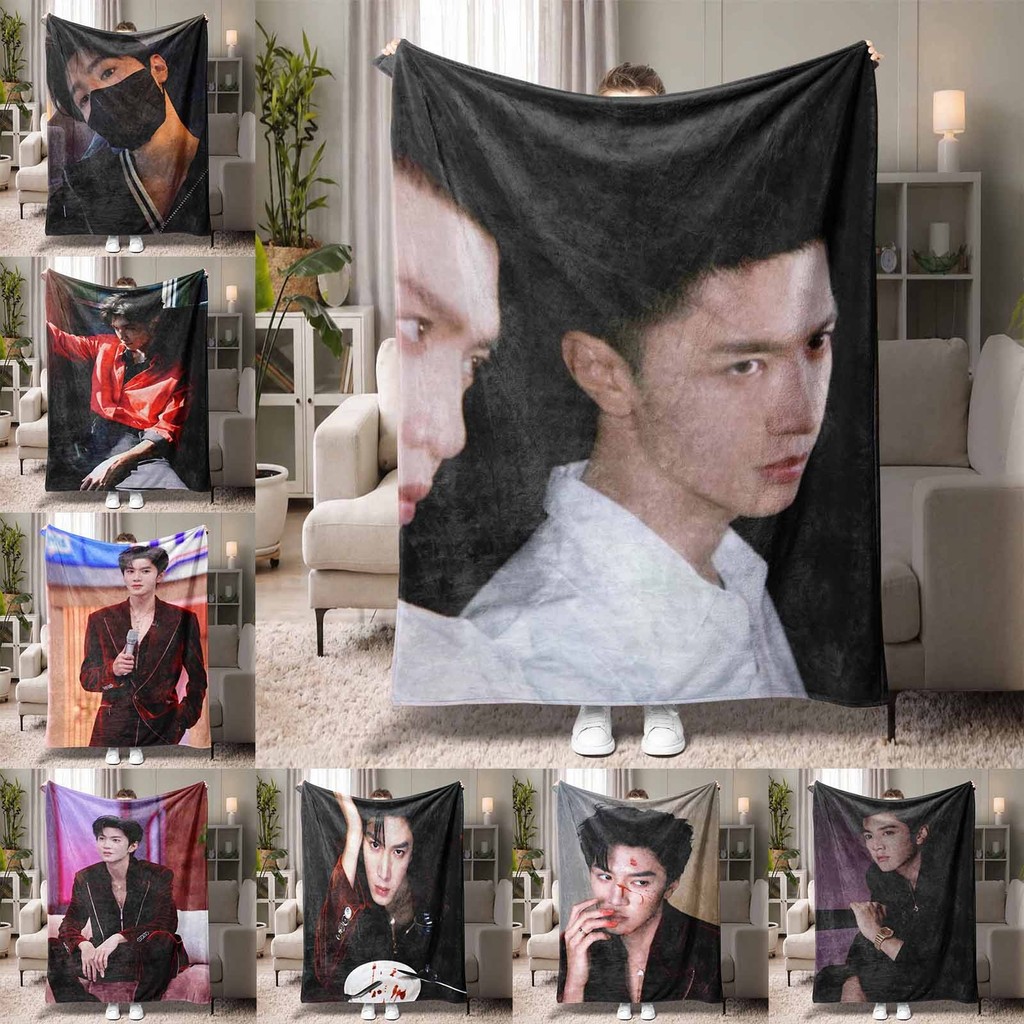 Chen Zheyuan Duan Jiaxu Fluffy Throw ผ้าห่มนุ่ม Cozy Light Travel ของขวัญปิกนิกสําหรับสาวของขวัญวันเกิด Idol Star