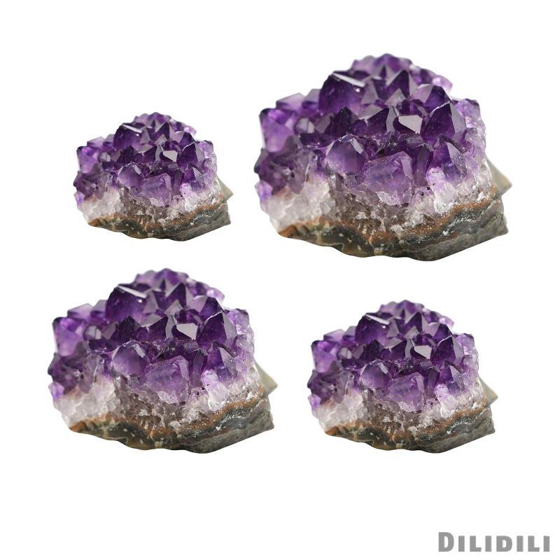 [Dilidili] 10-50g Geode คริสตัลธรรมชาติ Cluster Quartz Wand Point Energy Healing Mineral Stone Rock 