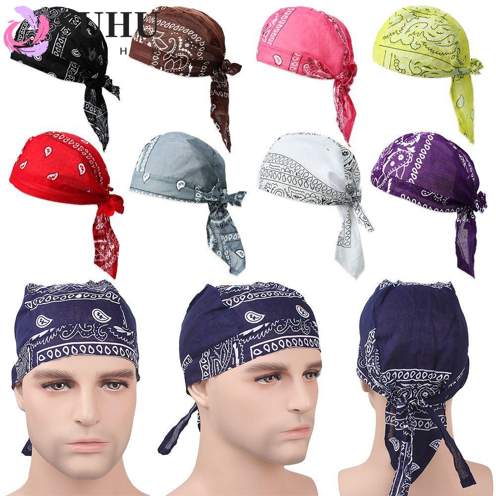SUHU Pirate Hat Outdoor Sport Cotton Quick Dry Elastic Headscarf Bandana