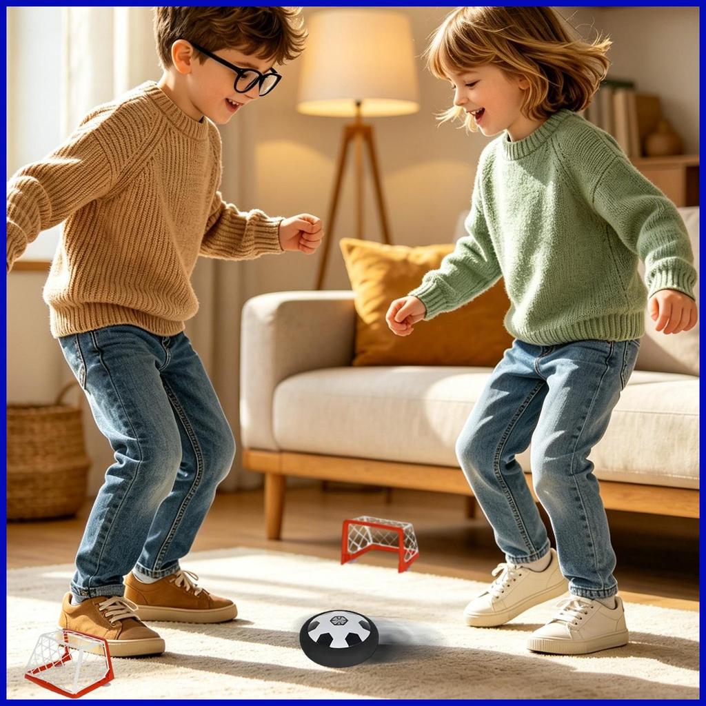 ในร่ม Hover ฟุตบอล Ball Light Up ตลกโต๊ะเกมไฟฟ้าลอยฟุตบอลสําหรับในร่มกลางแจ้งโต๊ะบ้าน hjumy