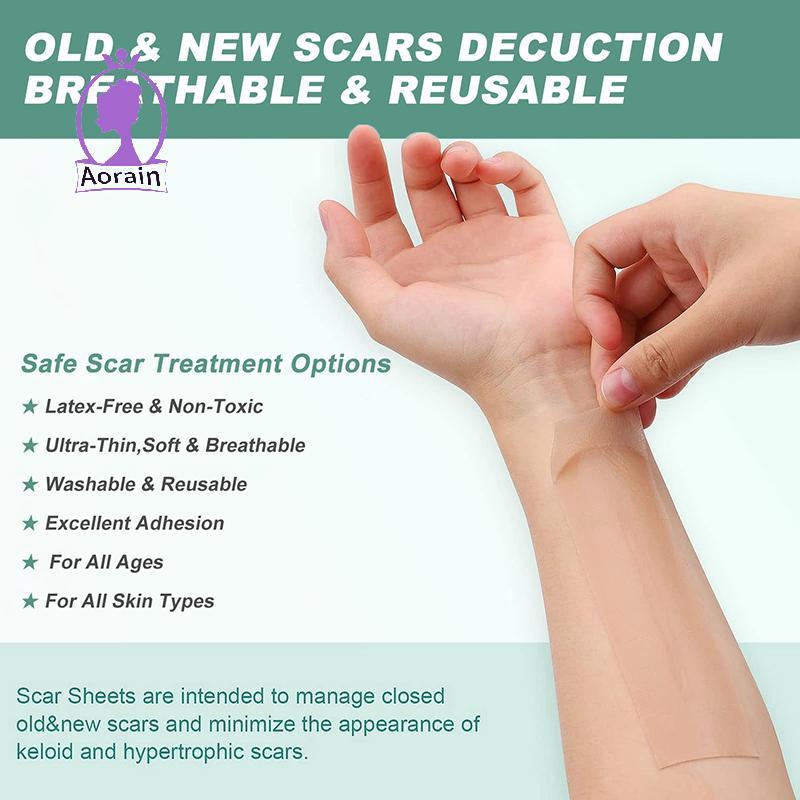 # ANTH # Professional Silicone Scar Sheets Scars Treatment Reusable Silicone Scar Strips For Keloid 