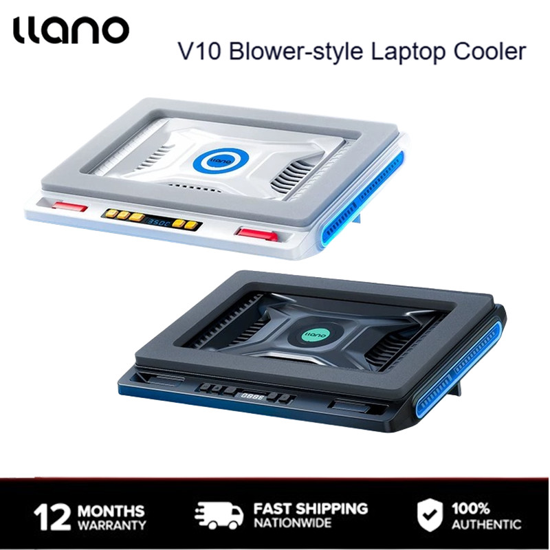 Llano V10 แล็ปท็อป RGB แล็ปท็อป Cooling Pad Stand พัดลมระบายความร้อน Fast Cooling คอมพิวเตอร์เล่นเกม