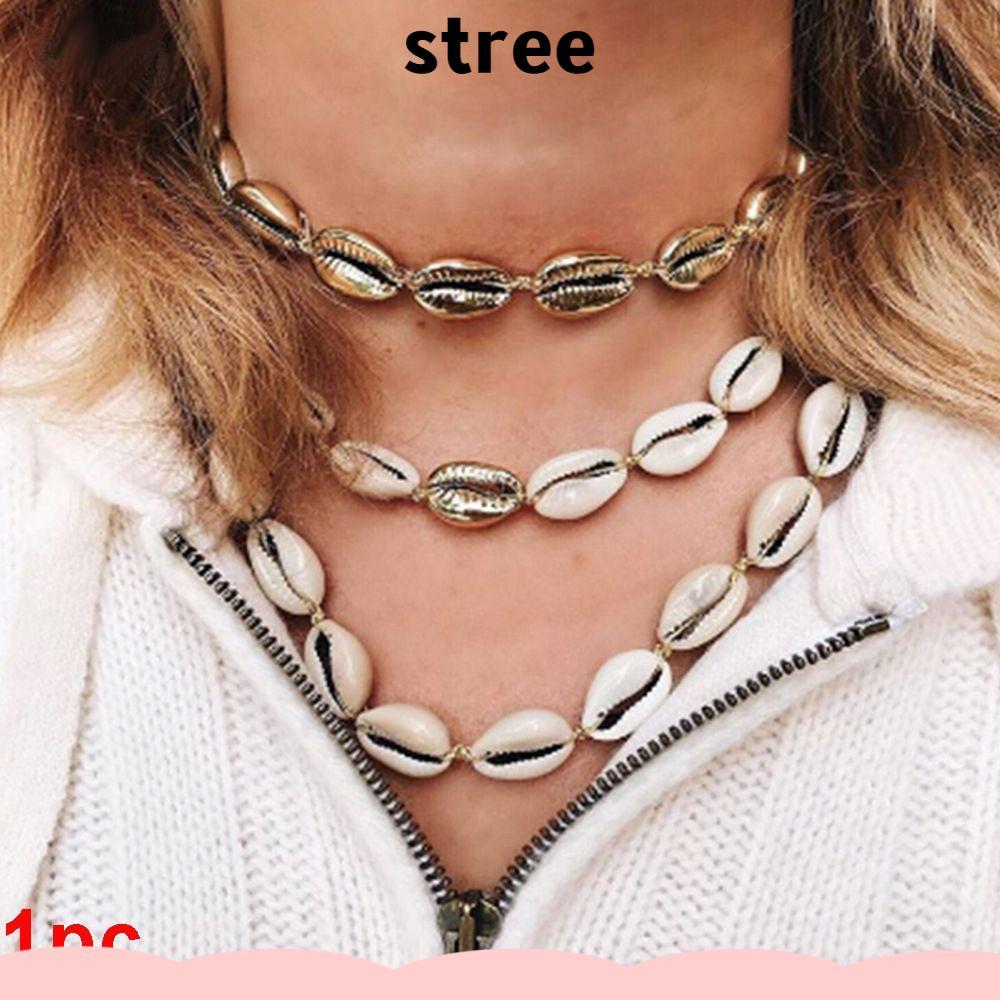 STREE Cowrie Choker Hot Bohemian Fashion Seashell Conch