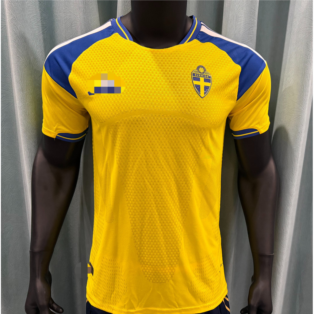 The World Cup Player Version 2026 Sweden Home Game Jersey, Football Sportswear T-shirt S-2XL, การปรั