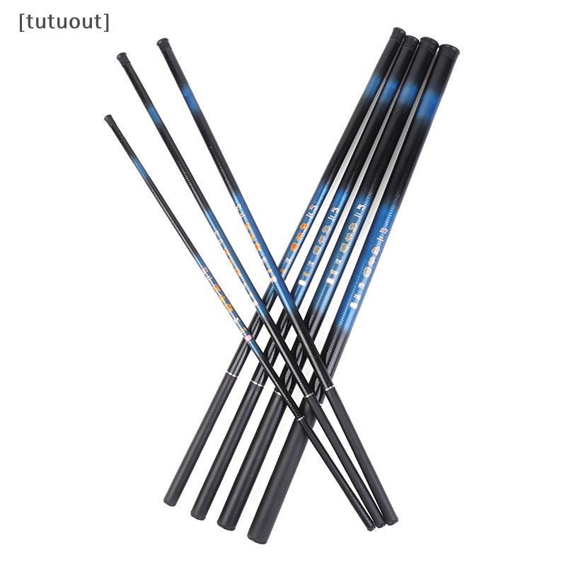 [tuout] คันเบ็ด Telescopic Ro ไฟเบอร์กลาส 2.1/2.7/3.6/4.5/5.4/6.3/7.2M คันเบ็ดปั่นปลาคาร์พ Feeder Ro