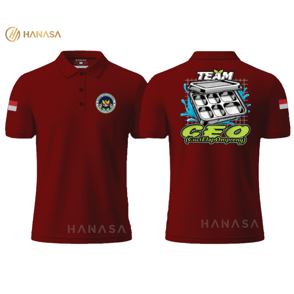 เสื้อโปโล HANASA DB TEAM CEO Wash Elap Ompreng | เสื้อโปโลผู้ชายและผู้หญิง | เสื้อคอปก