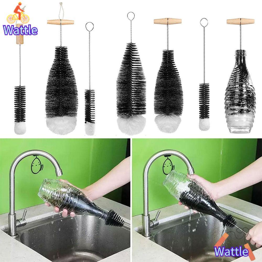 WATTLE Soda Stream Bottle Brush เครื่องดื่มอเนกประสงค์ Wineglass Bottle Cup แปรงทําความสะอาดกําจัดฝุ