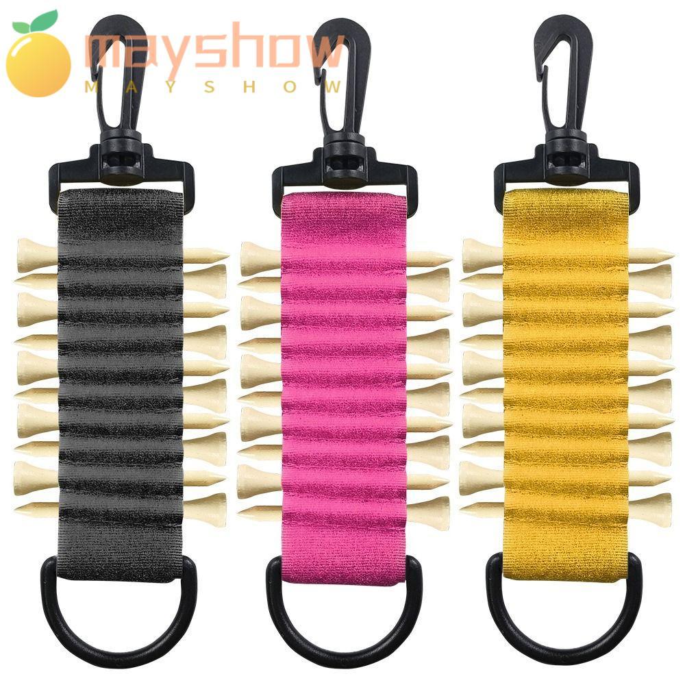 MAYSHOW Golf Gloves Band, Nylon Double Sided Golf Tee Holder, Hanging Gloves Portable Multi-function