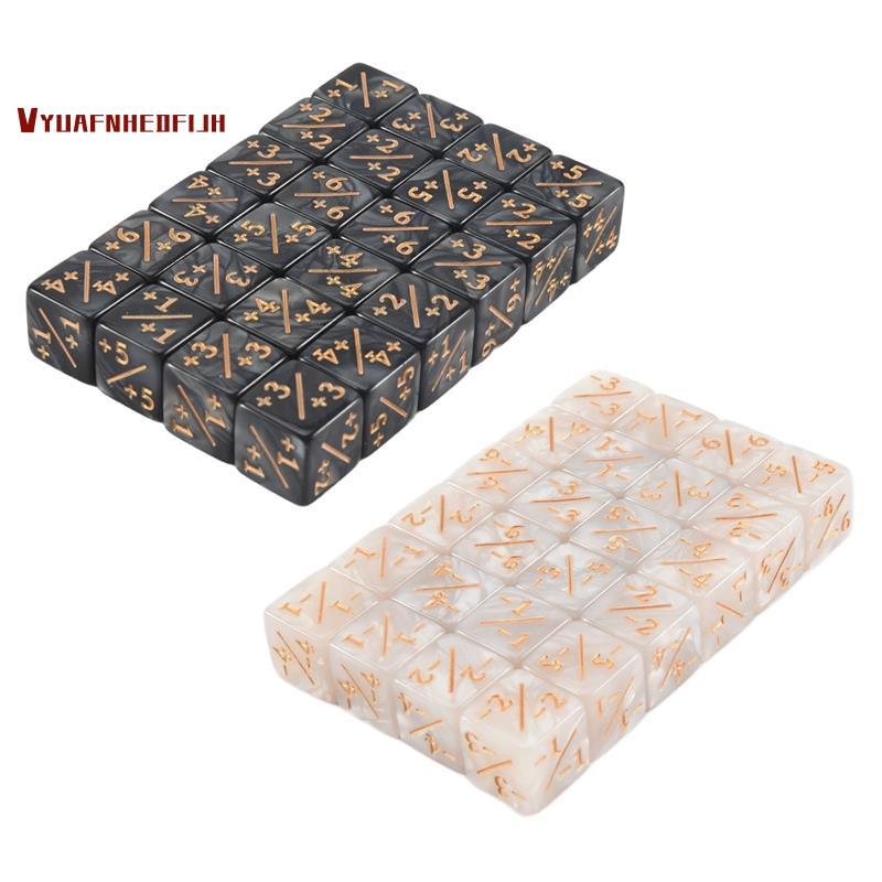 48 ชิ้น 16 มม. เครื่องนับลูกเต๋า Token Dice Loyalty Dice D6 Dice Cube สําหรับ,,,การ์ดเกม