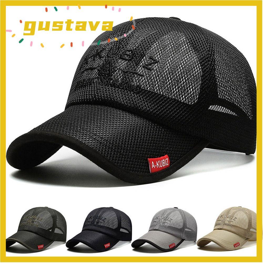 GUSTAVA Full Mesh Hats Quick Dry Adjustable Men Women Summer Sunscreen Hats