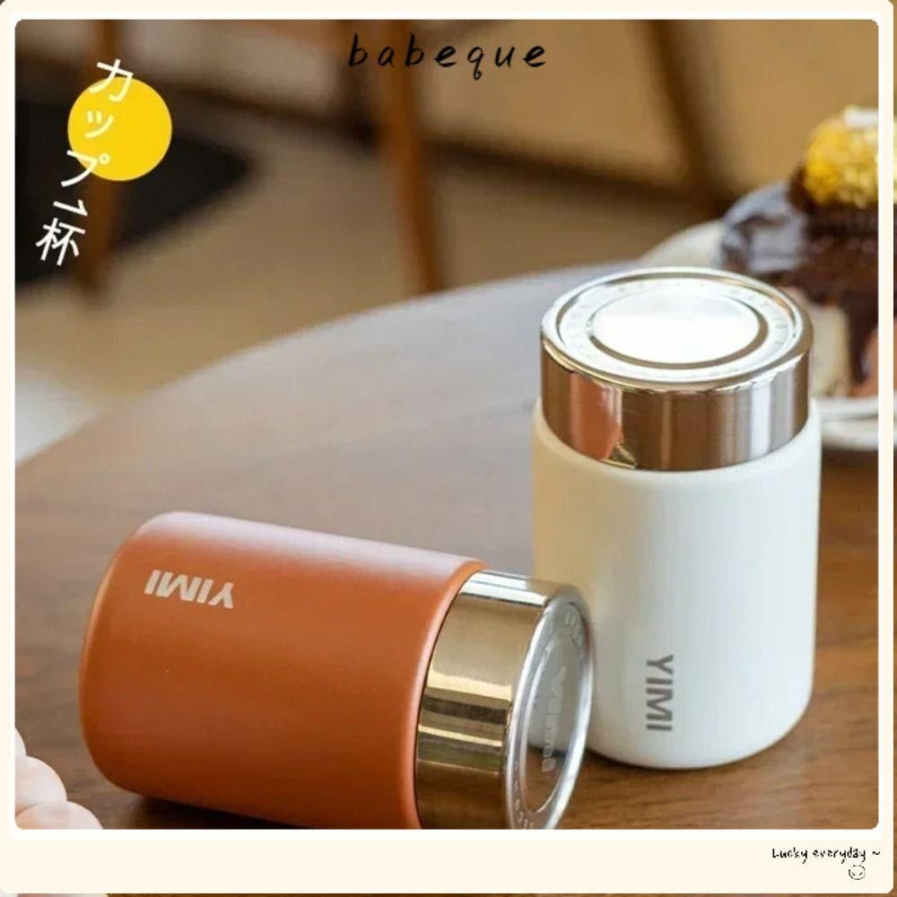 แก้วกาแฟ บาเบเก้ ถ้วยเก็บความร้อนขนาดเล็กป้องกันการรั่ว230มล ขวดน้ําหุ้มฉนวนสแตนเลสน้ําหนักเบา