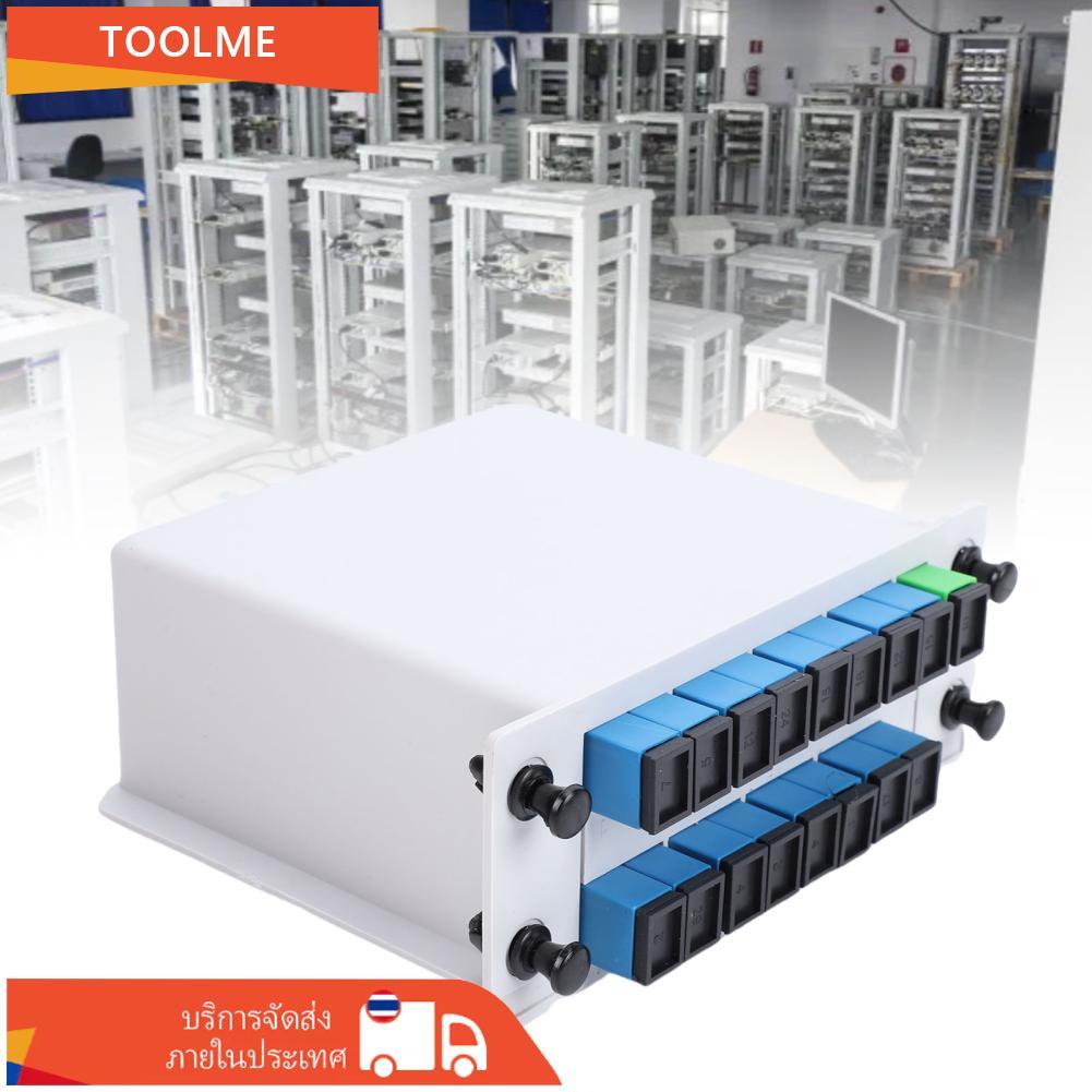 PLC Splitter 1x16 SC UPC Cassette Card การใส่ไฟเบอร์ออปติกสำหรับการเดินสายไฟภายในบ้าน