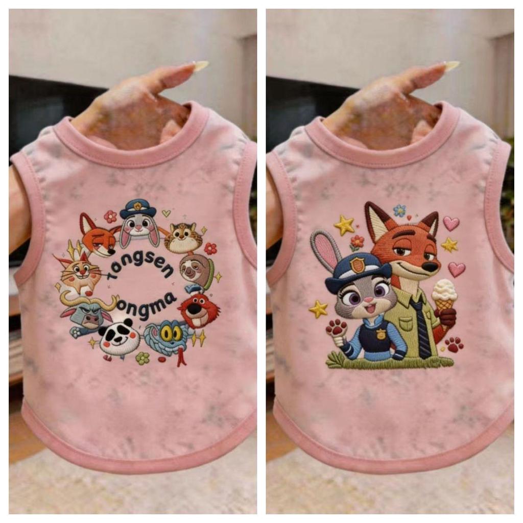 Crazy Zoo Tie-Dye Pet Cool Vest แมวสุนัขสไตล์ฤดูร้อน