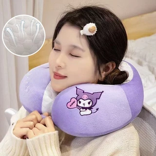 หมอนรองคอ หมอนรองคอในรถ ลวดลายน่ารักการ์ตูน รองรับทุกด้าน ผ้ากำมะหยี่ นุ่มและน้ำหนักเบา พกพาง่าย