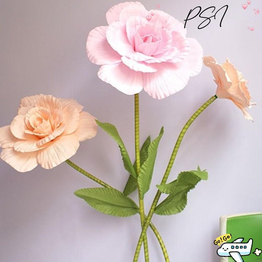 PSI ดอกไม้จําลองสาขา, PE โฟมวัสดุ 30/40/50 ซม.ยักษ์ PE โฟม Rose, ตกแต่ง Rose ดอกไม้ Peony ขนาดยักษ์ง