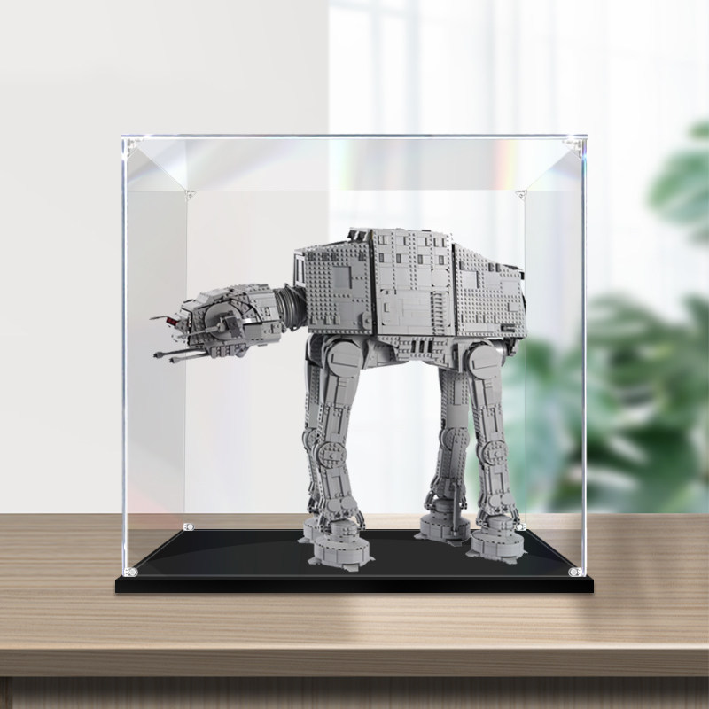 [กล่องแสดงโปร่งใส] กล่องแสดงอะคริลิคเหมาะสําหรับ Lego AT-AT Armored Walker 75313 Figure-Madeกล่องป้อ