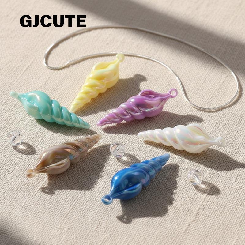 GJCUTE Blue Mermaid Conch Nelace จี้คอสเพลย์ Ocean Shell Nelace เครื่องแต่งกายเครื่องประดับของขวัญสํ