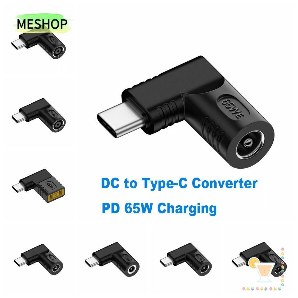 MESHOPTH DC to Type C Converter 5v 9v 12v ปลั๊กสี่เหลี่ยม 5.5X2.5 7.4X0.9 4.5X0.6mm PD 65W สําหรับ /