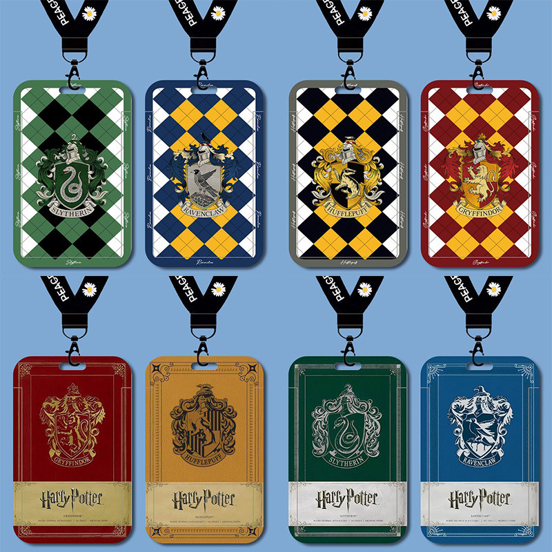 Hogwarts Academy of Magic Harry Potter Student Campus Card Holder Bus Subway Card Meal Card Water Cassette Lanyard [xsi] 4