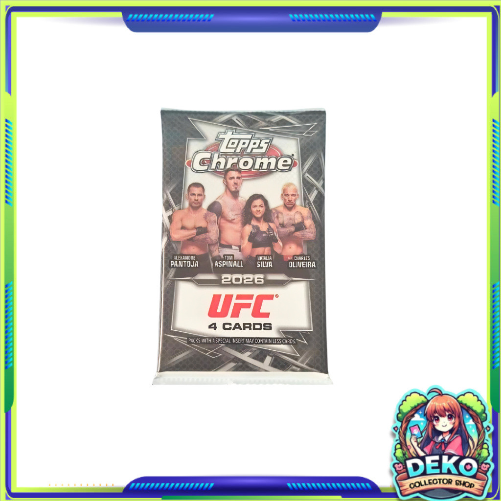 [ 1 ซอง ] พร้อมส่ง! Topps Chrome UFC 2026 Value Pack (p3)