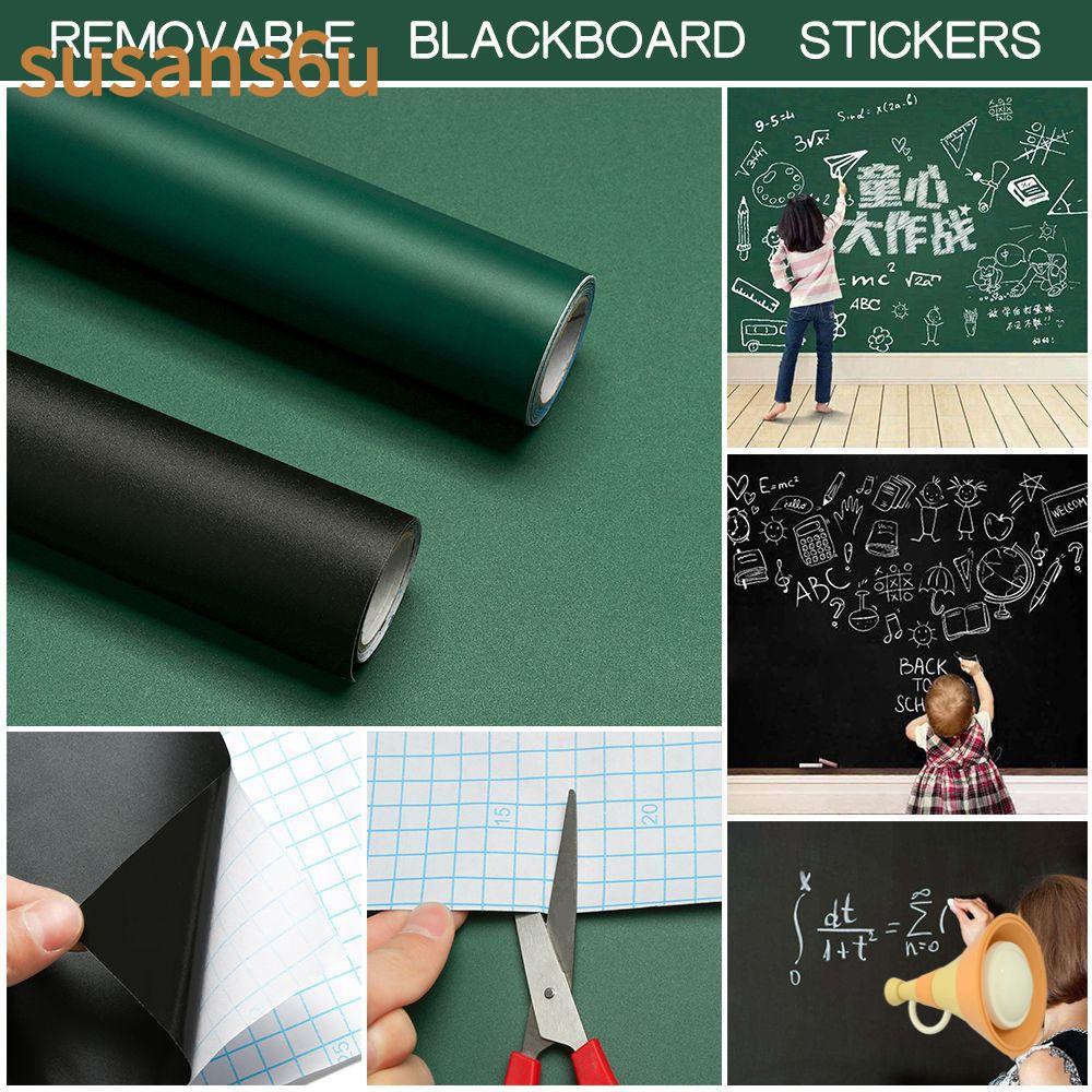 สติกเกอร์กระดานดำเขียนกราฟฟิตี้ PVC Vinyl ลบได้ ถอดออกได้ กันน้ำ สำหรับเด็ก ห้องเรียน