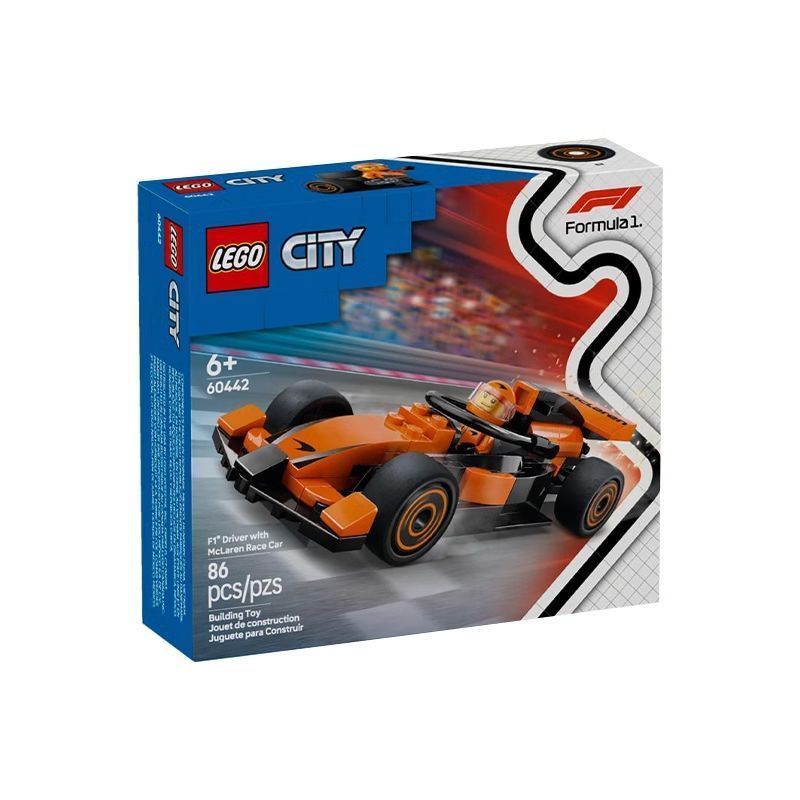 Lego 60442 City Series Racer และ McLaren Racing การศึกษาประกอบอาคารบล็อกของเล่น