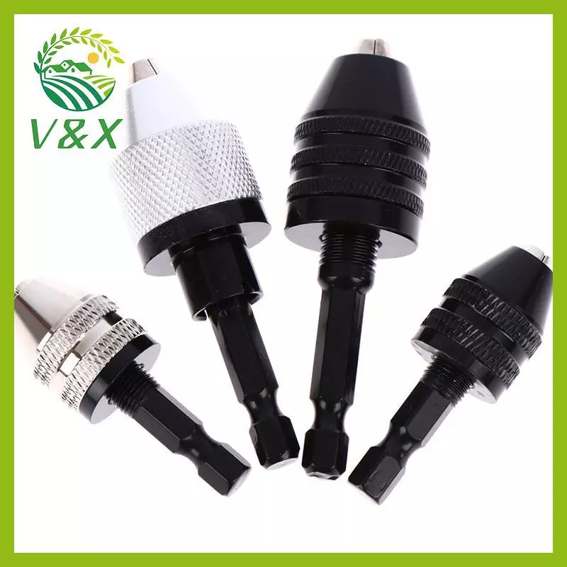 [Snowth] 1/4 Hex Shank Keyless Drill Chu Qui Change Adapter Converter เจาะอะแดปเตอร์ [zkm]