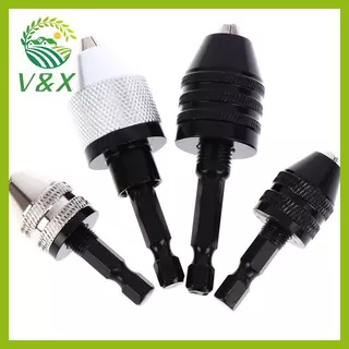 [Snowth] 1/4 Hex Shank Keyless Drill Chu Qui Change Adapter Converter เจาะอะแดปเตอร์ [zkm]