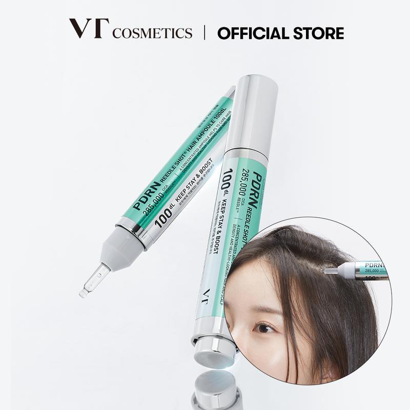 VT COSMETICS [เครื่องสําอาง VT อย่างเป็นทางการ] PDRN Reedle Shot Hair Ampoule 100dl 15ml | Hair Grow