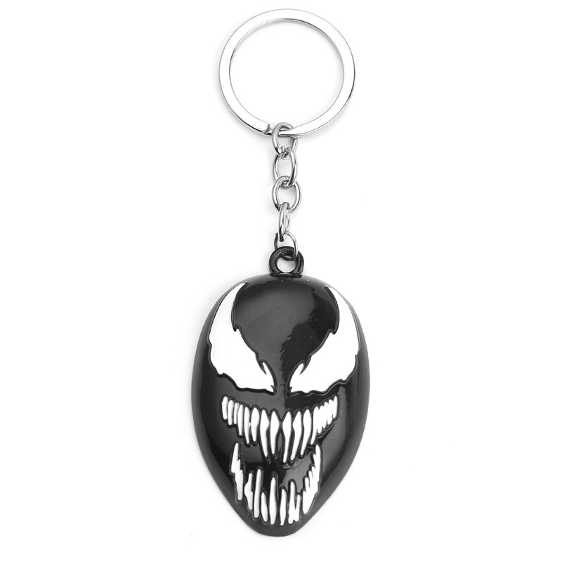 Superhero Deadpool Venom หน้ากากพวงกุญแจที่เปิดขวดจี้ Retro เกินจริงพวงกุญแจตกแต่งรถ