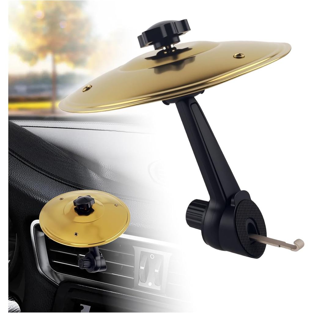 Car Cymbal สําหรับ Dash Air Vent,Interesting Car Crash Cymbal ชิ้นส่วนช่องระบายอากาศพร้อม 360° การออ