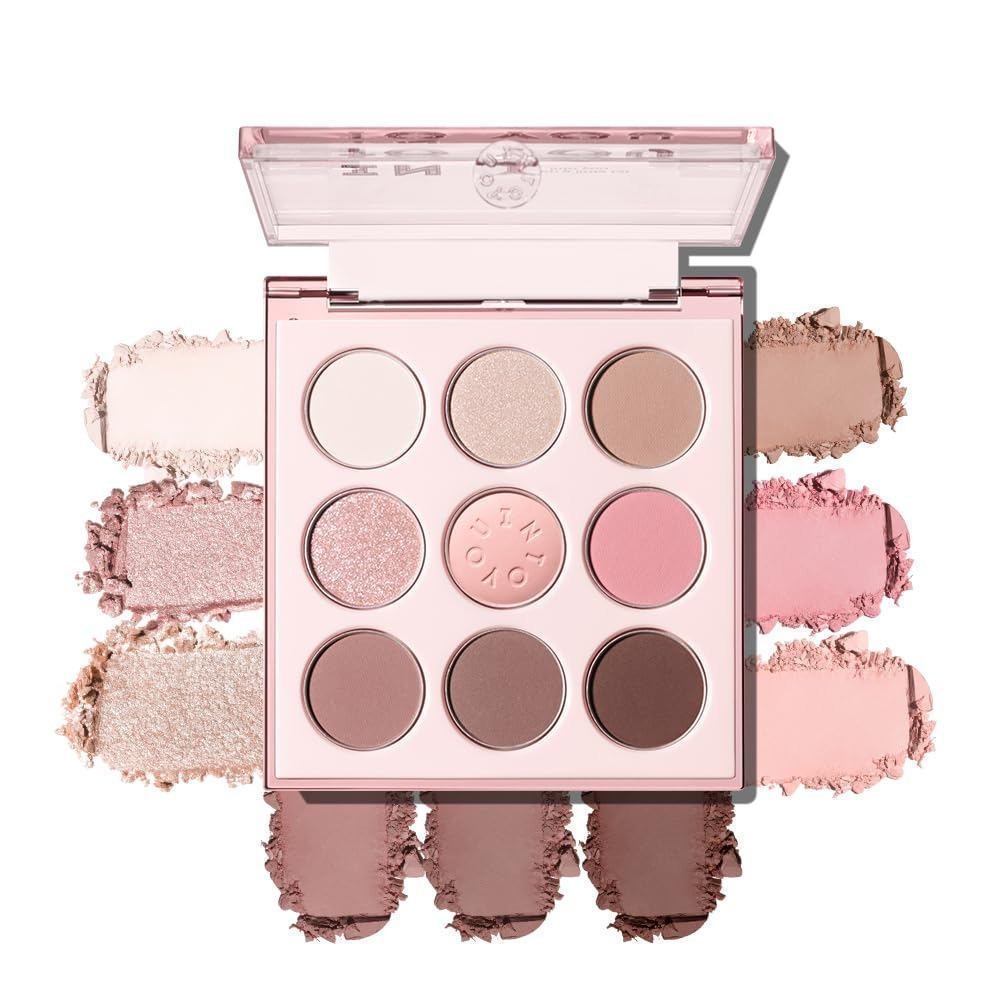 INTO YOU พาเลทอายแชโดว์ 9 สี อายแชโดว์เนื้อแมทมันวาวเล็กน้อย เม็ดสีเย็นอบอุ่น ติดทนนาน สูตรเรียบเนีย