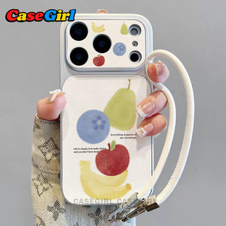 เคส iPhone 14 15 13 13 17 11 12 ProMax 15 16 17 plus ลายผลไม้สไตล์วอเตอร์คัลเลอร์นุ่มนวลสีพาสเทลอาร์ตมินิมอล