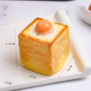 ของเล่นบีบอัด อาหารจำลอง บีบของเล่น ขนมปังสร้างสรรค์ การดีดกลับช้า ของเล่นคลายเครียด ช่วยคลายเครียด แบบนิ่ม