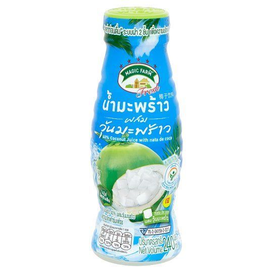 [สินค้าส่งด่วน] เมจิกฟาร์มมะพร้าวน้ำหอม+วุ้นมะพร้าว 240 MAGIC FARM COCONUT JUICE+NATA DE COCO240