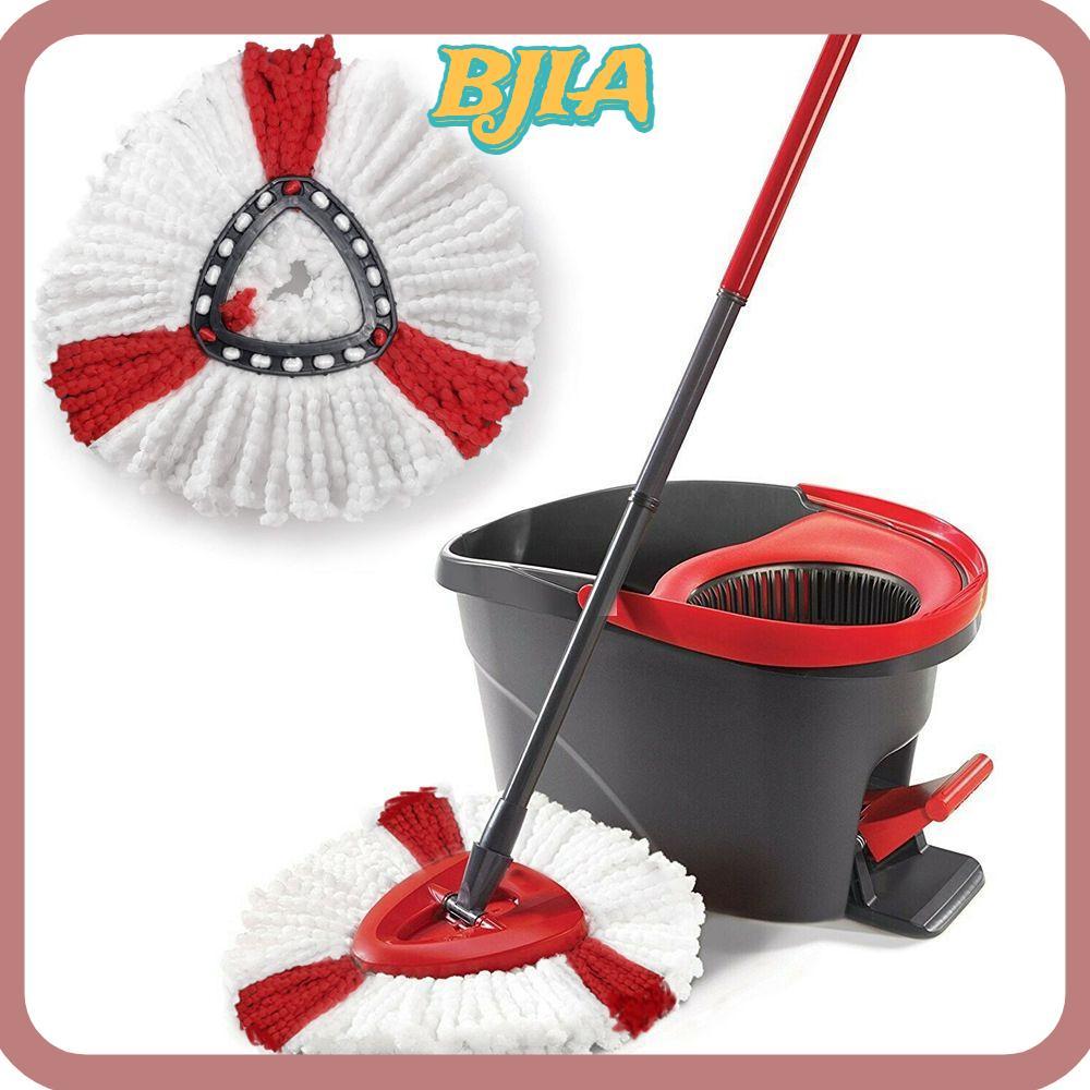 BJA Mop Head Triangle Easy Clean Spin Mop ไมโครไฟเบอร์สําหรับ O-Cedar/Vileda