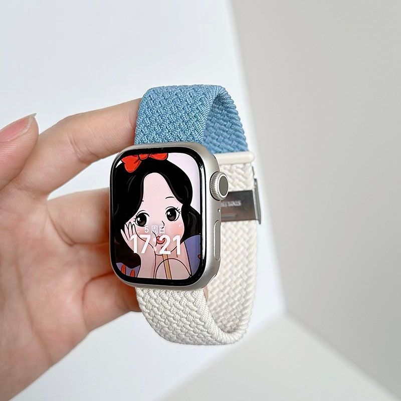 เหมาะสําหรับ IQOO WATCH GT การจับคู่สีถักหัวเข็มขัด VIVO watchgt สายรัดข้อมือไนลอนสไตล์ใหม่ Breathable ins