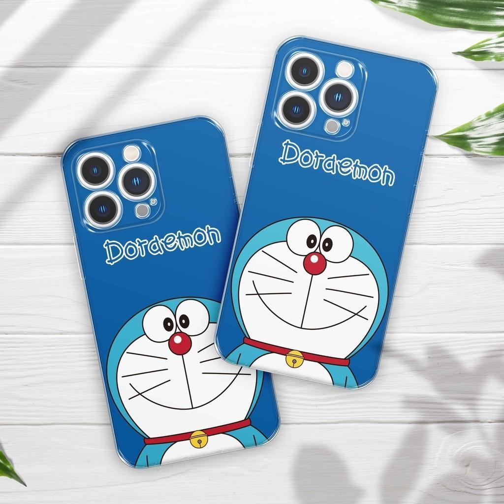 ลายโดราเอม่อนสุดคลาสสิก! เคสซิลิโคนนิ่ม iPhone 17/16/15/14/13/12/11/XS/XR/X ดีไซน์น่ารัก กันกระแทกดี
