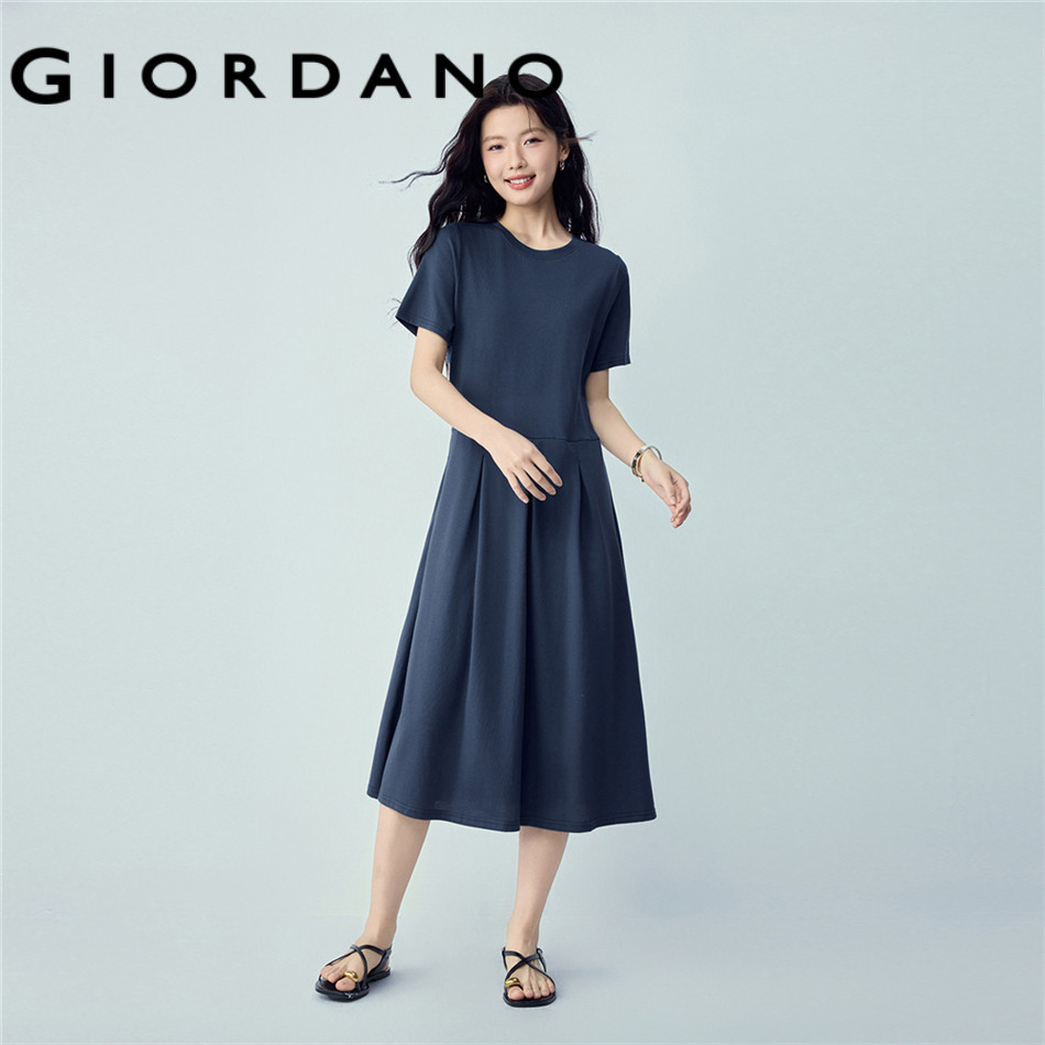 GIORDANO WOMEN Women Round Neck Dress 05466466