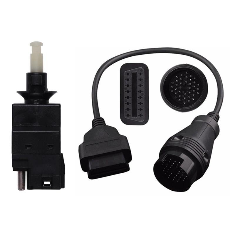 หยุดสวิตช์ไฟสําหรับ Mercedes Benz W201 W124 W210 & สําหรับ Benz MB 38 Pin 16 Pin OBD2 OBD II Diagnos