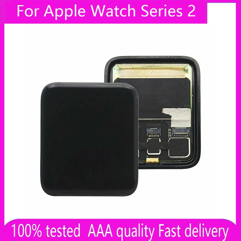 100% ทดสอบสําหรับ Apple Watch Series 2 จอแสดงผล LCD หน้าจอสัมผัสแผงหน้าจอซ่อม 38/42 มม.สําหรับ Apple