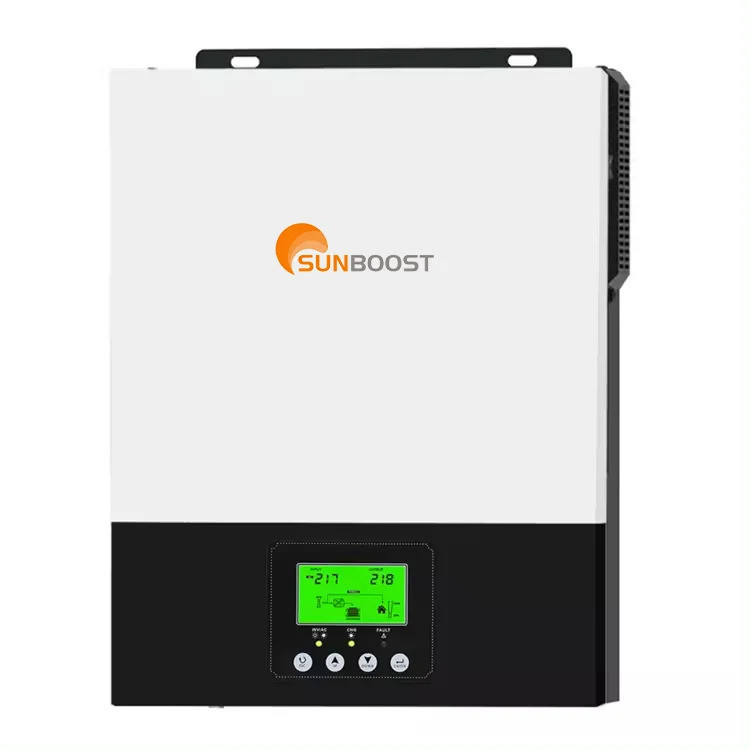 Hot Sunboost 3KW Hybrid Solar Inverter 1.5KW เปิดและปิดตาราง 3000W MPPT 12V 24V Pure Sine Wave เอาต์