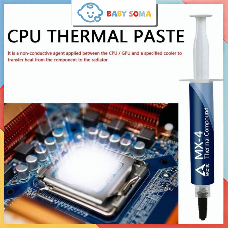Arctic MX-4 ซิลิโคน นำความร้อน CPU GPU New 2026 ซิลิโคนระบายความร้อน ลดความร้อนอย่างดี4g/ 8g MX-5/MX