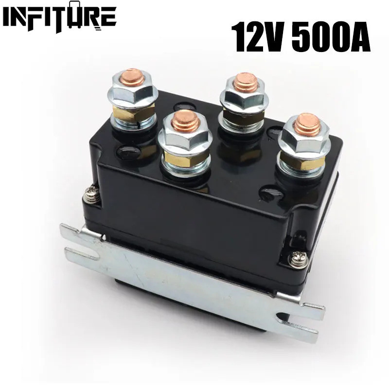 12V 500A Winch รีโมทคอนโทรล 12000 ปอนด์ Winch ควบคุม Solenoid รีเลย์ Twin ไร้สาย Remote Recovery Uni