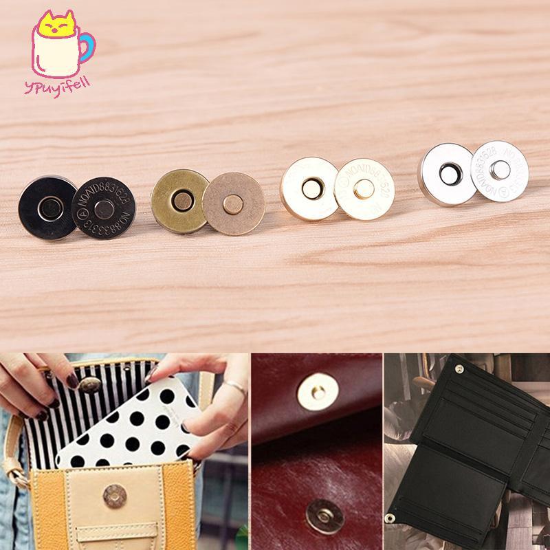 [YPU] 10 ชิ้น Magnetic SNEEK กระเป๋าถือกระเป๋า Clasp ปุ่มกระเป๋าอุปกรณ์เสริมอะไหล่ combed กระเป๋าปุ่