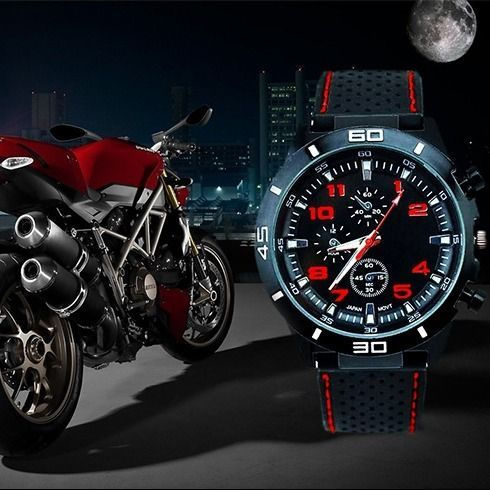 TQ~GT Fashion F1Racing men's watch, silicone sports wristwatch, student watch, popular men's watch,P
