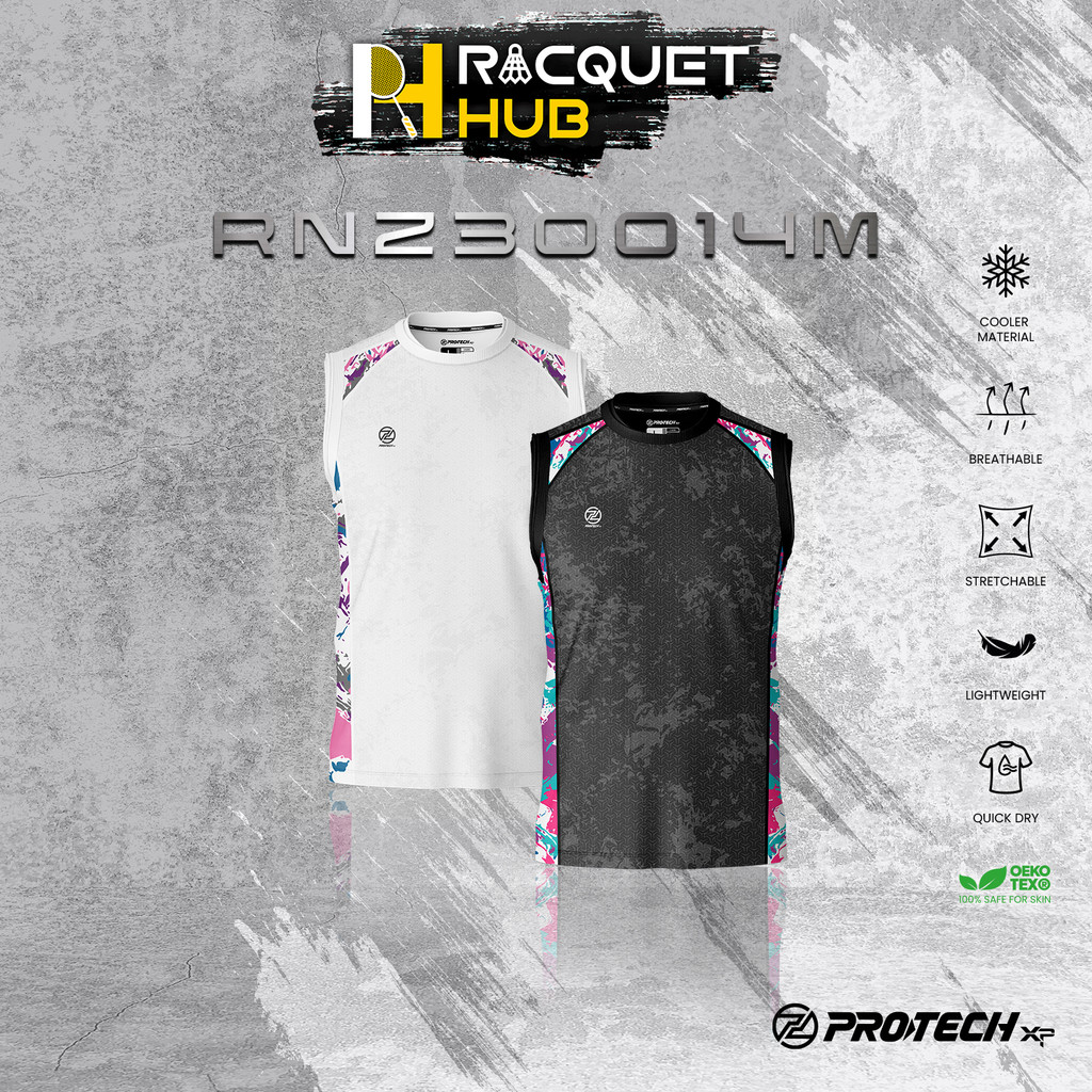 Protech Badminton "RNZ30014M" เสื้อแขนกุดแบบแห้ง