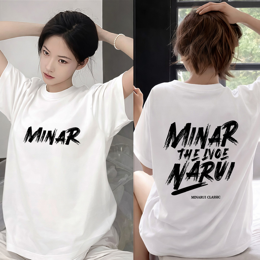 (ผ้าฝ้าย 100%) Luvoro 2026รุ่นใหม่ เสื้อยืด Cotton oversize T-shirt unisex ลาย เนื้อผ้านุ่มระบายอากาศดี แขนสั้น ใส่สบายสีดำและสีขาว เสื้อยืดทูโทน เสื้อยืดแขนสั้น C2844
